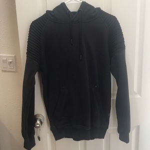 basic black hoodie